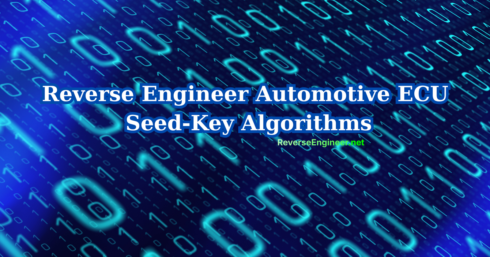 Reverse Engineer Automotive ECU Seed-Key Algorithms