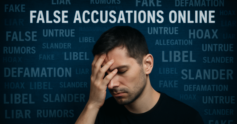false accusations online