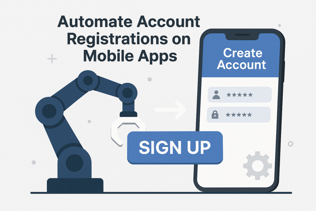 Automating Mobile App Account Creation via Reverse Engineering