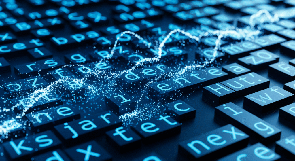 Analyzing Message Screenshots and Missing Information
 symbolic image of digital text fragments being restored or connected through data particles