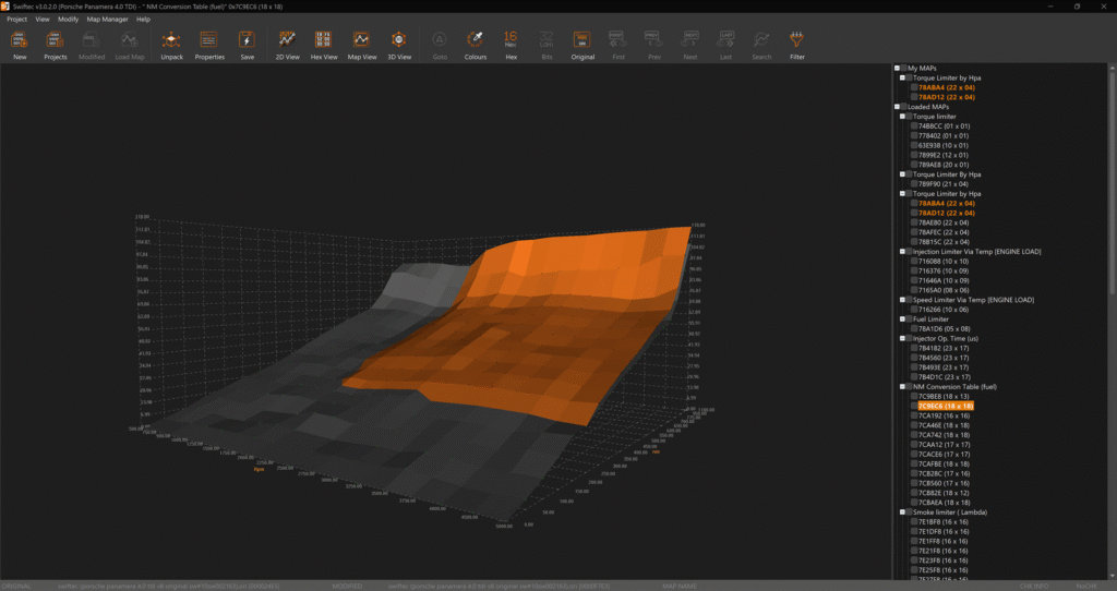 ECU interface showing one-click module toggles like EGR OFF, DPF OFF, with automated logic map. No humans. Floating ECU diagrams and performance overlays in dark lab setting