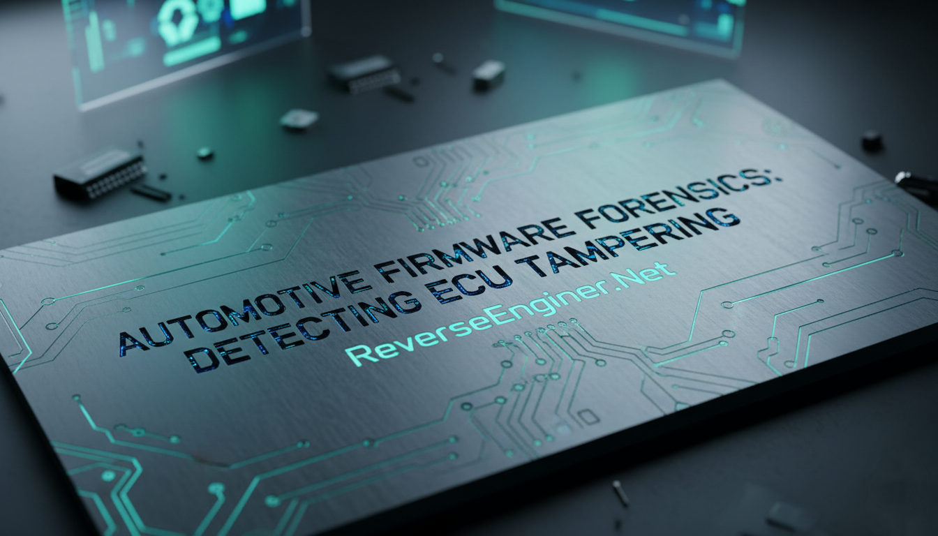 Automotive Firmware Forensics: Detecting ECU Tampering