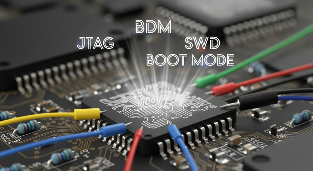 Compare ECU firmware extraction methods: JTAG, BDM, SWD, and boot mode. Learn hardware requirements, pros and cons, security factors, and when to use each interface.