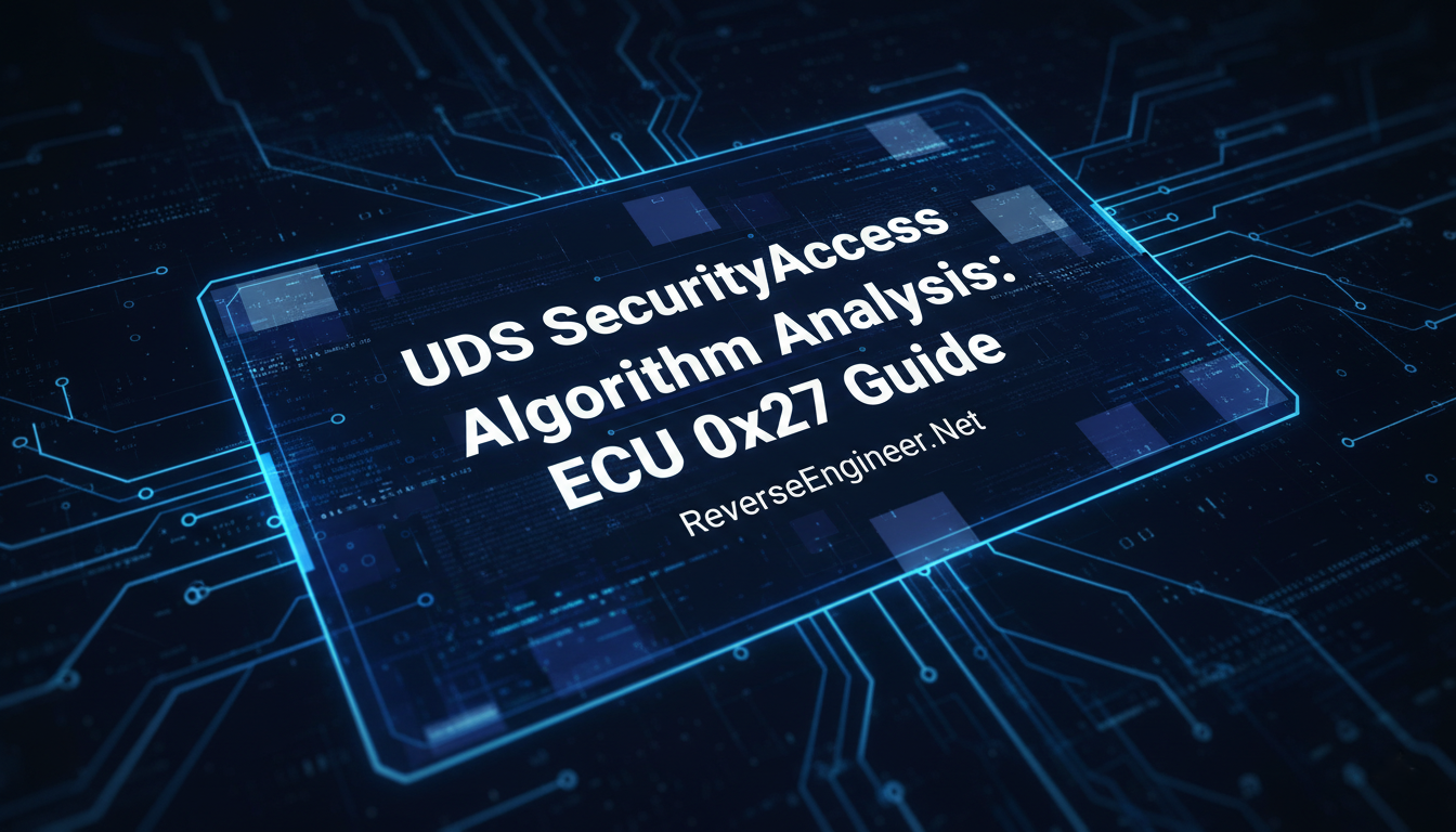 UDS SecurityAccess Algorithm Analysis: ECU 0x27 Guide