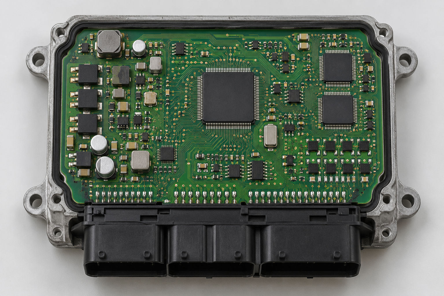 Illustrative ECU circuit board for firmware architecture analysis