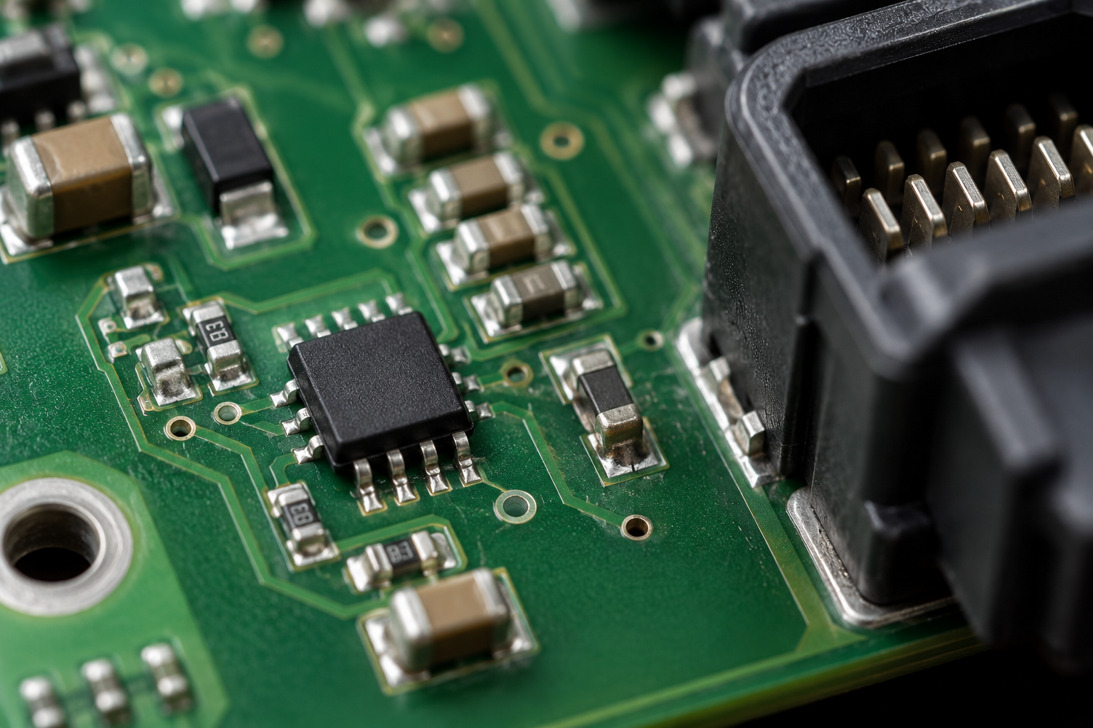 Illustrative communication circuit on a generic automotive board